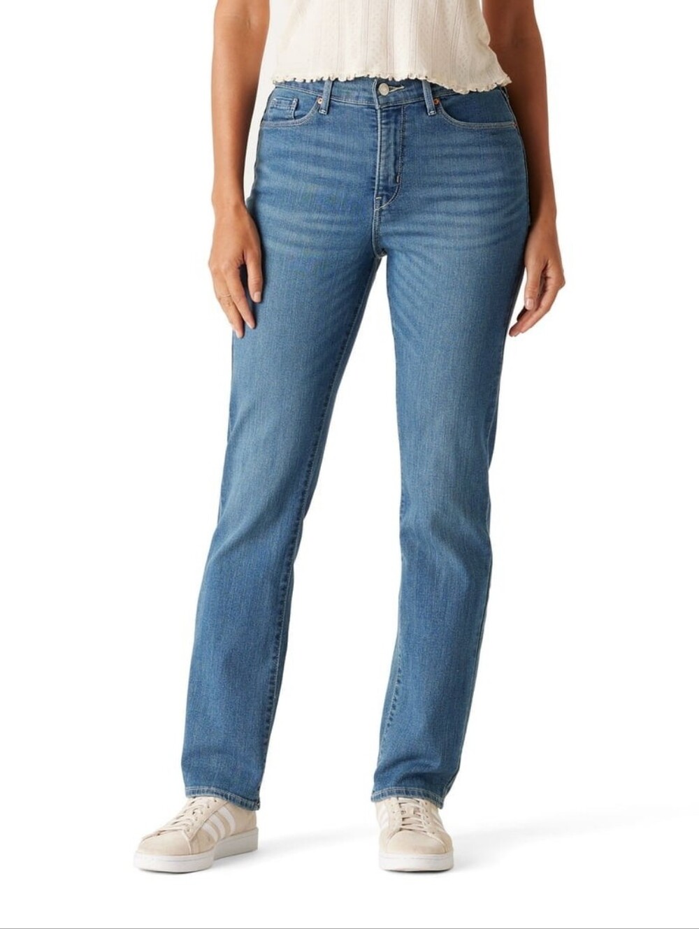 Levi Strauss Signature Women's Modern Mid-Rise Straight Jeans - 12S - NWT